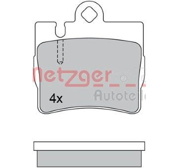 Sada brzdových destiček, kotoučová brzda METZGER 1170460