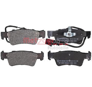Sada brzdových destiček, kotoučová brzda METZGER 1170560