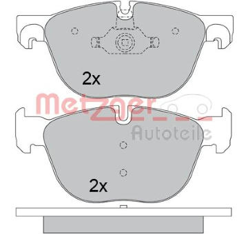 Sada brzdových destiček, kotoučová brzda METZGER 1170562