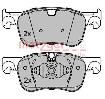Sada brzdových destiček, kotoučová brzda METZGER 1170804