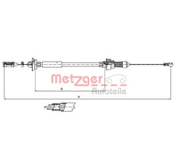 Lanko plynu METZGER 1173.7