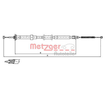 Tazne lanko, parkovaci brzda METZGER 12.0765
