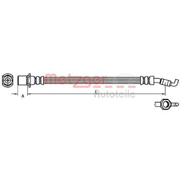 Brzdová hadice METZGER 4110057