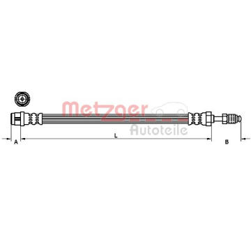 Brzdová hadice METZGER AUTOTEILE 4110120