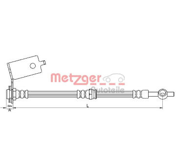 Brzdová hadice METZGER 4110141