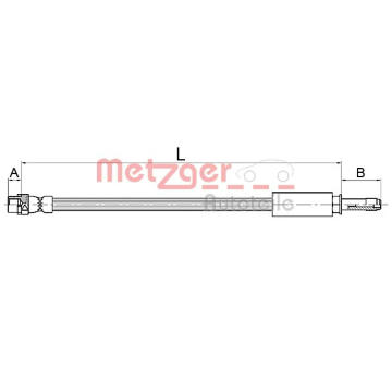 Brzdová hadice METZGER 4110145