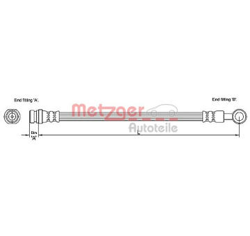 Brzdová hadice METZGER AUTOTEILE 4110194