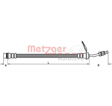 Brzdová hadice METZGER 4110211