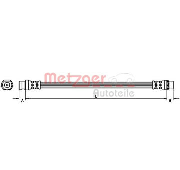 Brzdová hadice METZGER 4110990