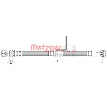Brzdová hadice METZGER 4110218