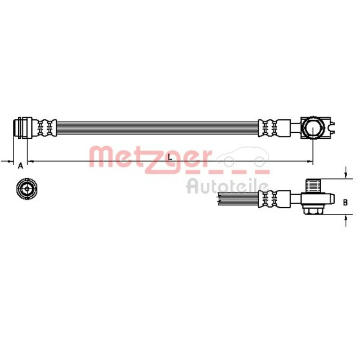 Brzdová hadice METZGER AUTOTEILE 4110246