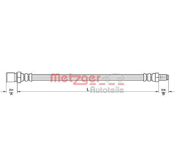 Brzdová hadice METZGER AUTOTEILE 4110310