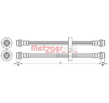 Brzdová hadice METZGER AUTOTEILE 4110312