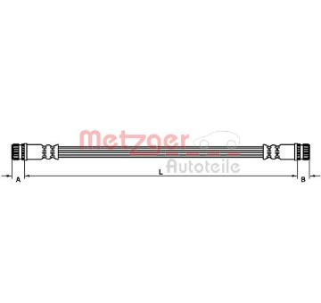 Brzdová hadice METZGER AUTOTEILE 4110474