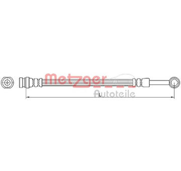 Brzdová hadice METZGER 4110564