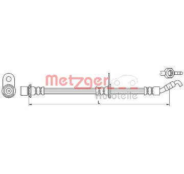 Brzdová hadice METZGER 4110621