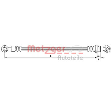 Brzdová hadice METZGER AUTOTEILE 4110718