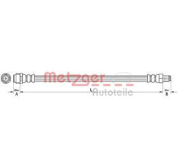Brzdová hadice METZGER AUTOTEILE 4110726