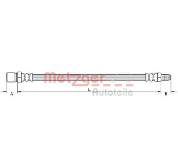 Brzdová hadice METZGER AUTOTEILE 4110805