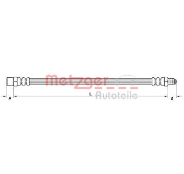 Brzdová hadice METZGER AUTOTEILE 4110754