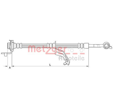 Brzdová hadice METZGER 4110823