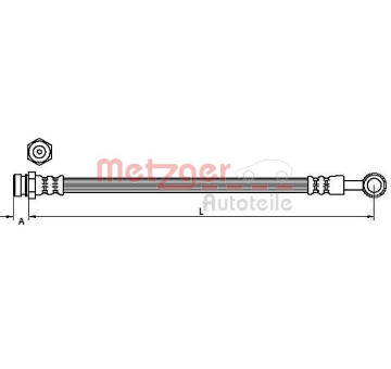 Brzdová hadice METZGER AUTOTEILE 4110829