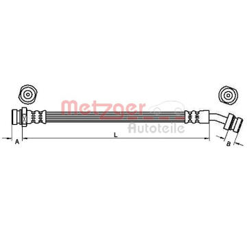 Brzdová hadice METZGER AUTOTEILE 4110833