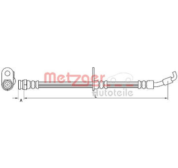 Brzdová hadice METZGER AUTOTEILE 4110876
