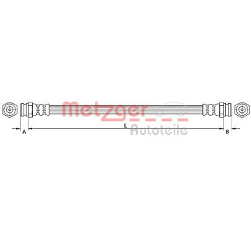 Brzdová hadice METZGER AUTOTEILE 4110877