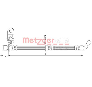 Brzdová hadice METZGER AUTOTEILE 4110907