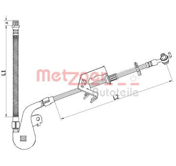 Brzdová hadice METZGER AUTOTEILE 4110927