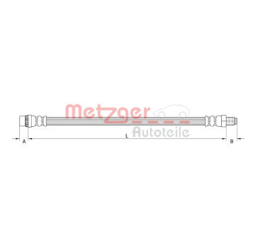 Brzdová hadice METZGER 4110933