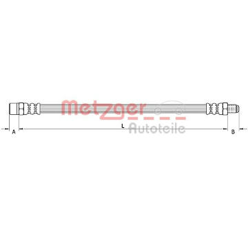 Brzdová hadice METZGER AUTOTEILE 4110950