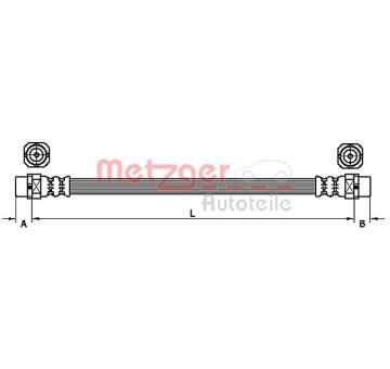 Brzdová hadice METZGER AUTOTEILE 4110952