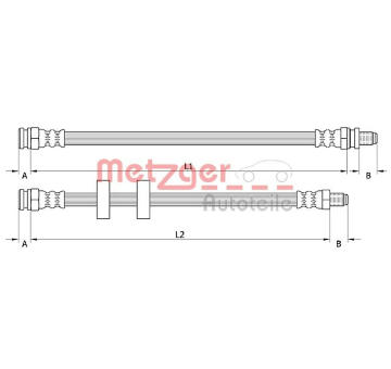 Brzdová hadice METZGER AUTOTEILE 4110995