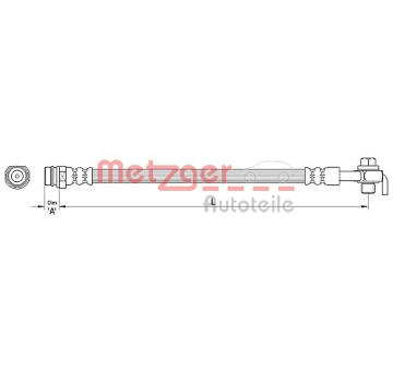 Brzdová hadice METZGER AUTOTEILE 4111038