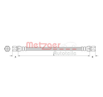 Brzdová hadice METZGER AUTOTEILE 4111132