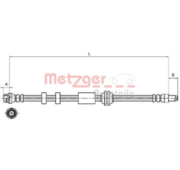 Brzdová hadice METZGER 4111216