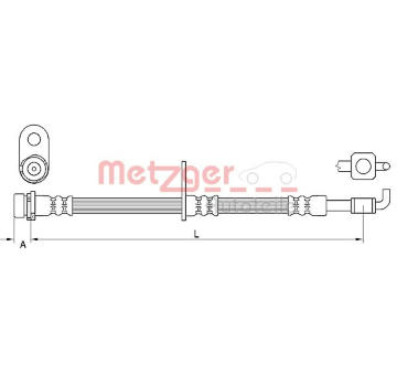 Brzdová hadice METZGER 4111331