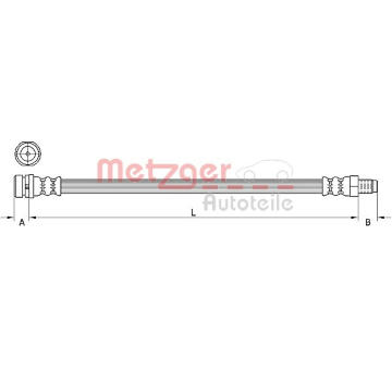 Brzdová hadice METZGER AUTOTEILE 4111333