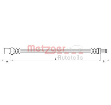 Brzdová hadice METZGER AUTOTEILE 4111380
