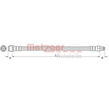 Brzdová hadice METZGER AUTOTEILE 4111480