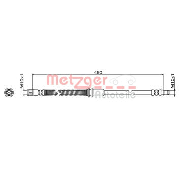 Brzdová hadice METZGER AUTOTEILE 4111483