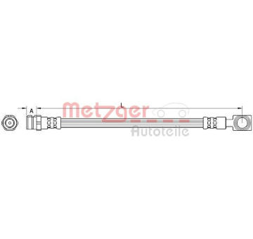 Brzdová hadice METZGER AUTOTEILE 4111522