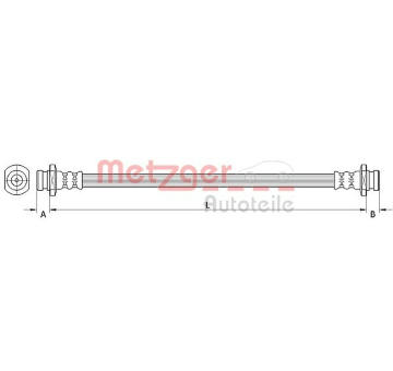 Brzdová hadice METZGER AUTOTEILE 4111550
