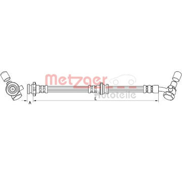 Brzdová hadice METZGER 4111581