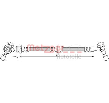 Brzdová hadice METZGER 4111582
