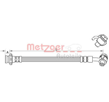 Brzdová hadice METZGER AUTOTEILE 4111584