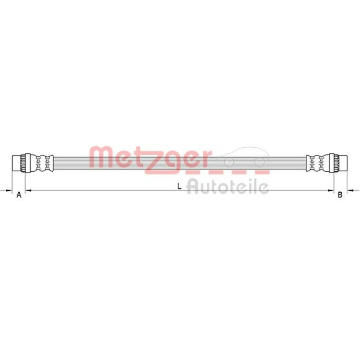 Brzdová hadice METZGER 4111586