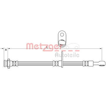 Brzdová hadice METZGER AUTOTEILE 4111592